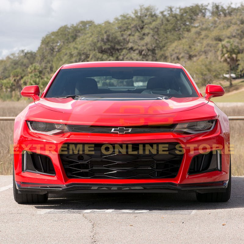Chevrolet Camaro 6th Gen ZL1 Style Primed Black Front Bumper Kit 2016-2018