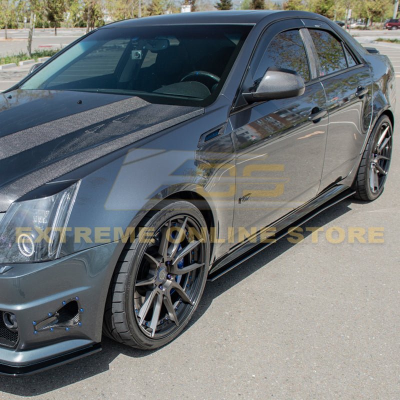 Cadillac CTS-V Sedan Wagon EOS Style Black Side Skirts 2009-2015