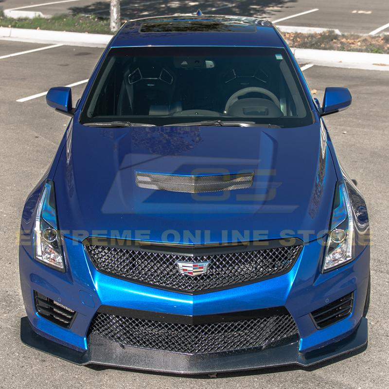 Cadillac ATS-V Carbon Fiber Front Splitter Side Skirts Kit 2016-2019