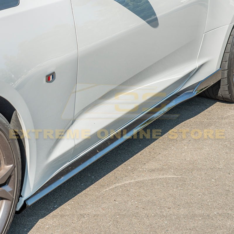 Chevrolet Camaro 6th Gen 1LE Facelift Side Skirts Gloss Black Unpainted 2019-2024