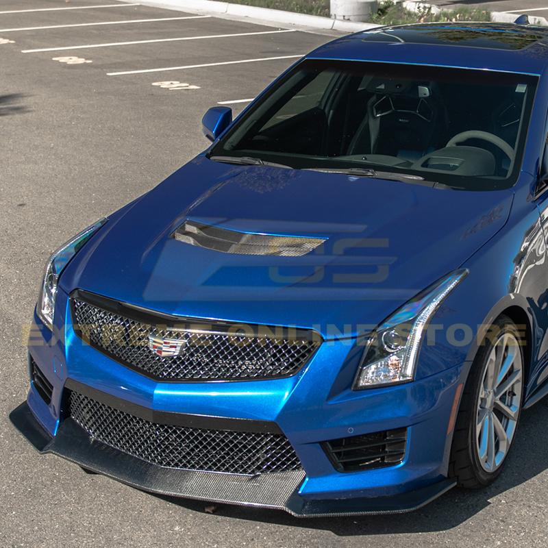Cadillac ATS-V Carbon Fiber Front Splitter Side Skirts Kit 2016-2019