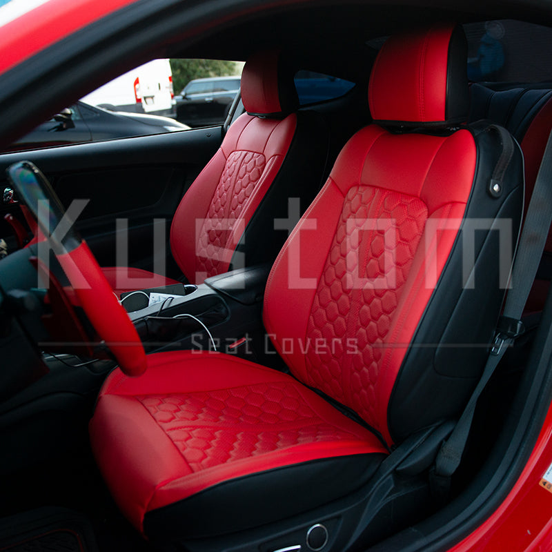 2015-23 Ford Mustang S550 Coupe Genuine Leather Seat Covers
