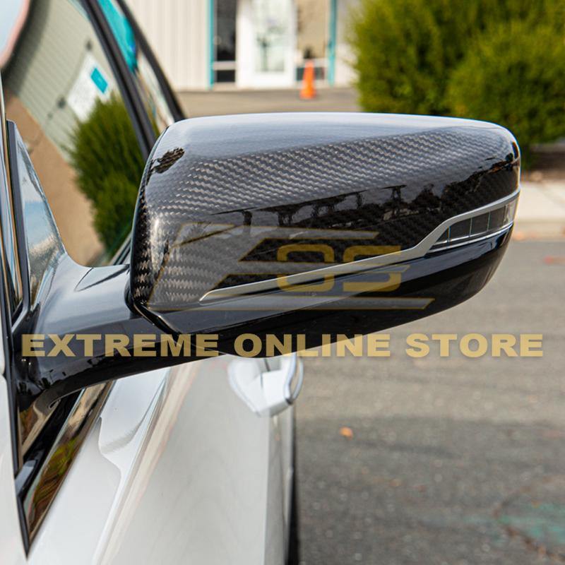 2016-19 Cadillac CTS | CTS-V Carbon Fiber Mirror Covers - Extreme Online Store