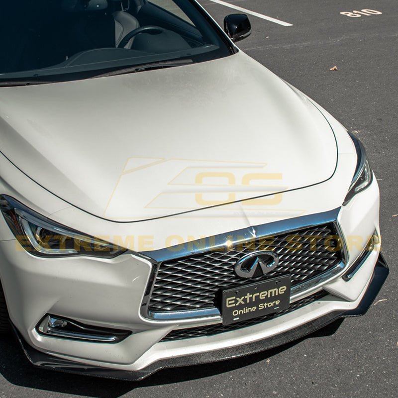 Infiniti Q60 Carbon Fiber Front Splitter Ground Effect 2017-Up