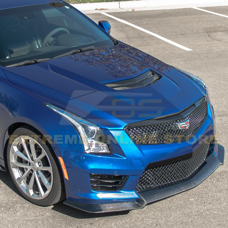 Cadillac ATS-V Carbon Fiber Front Splitter Side Skirts Kit 2016-2019