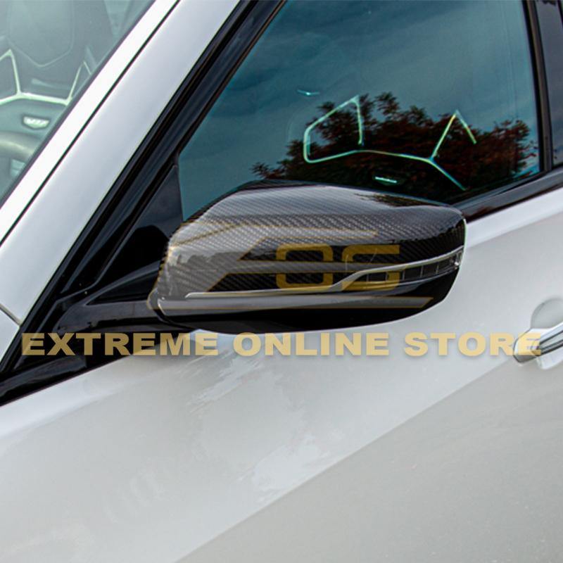 2016-19 Cadillac CTS | CTS-V Carbon Fiber Mirror Covers - Extreme Online Store