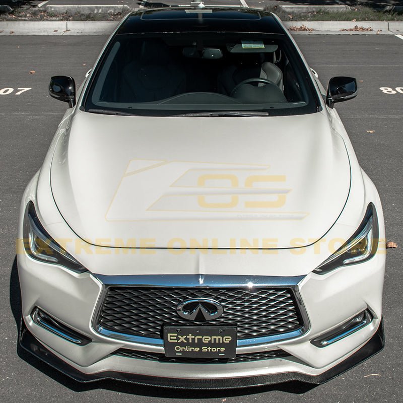 Infiniti Q60 Carbon Fiber Front Splitter Ground Effect 2017-Up