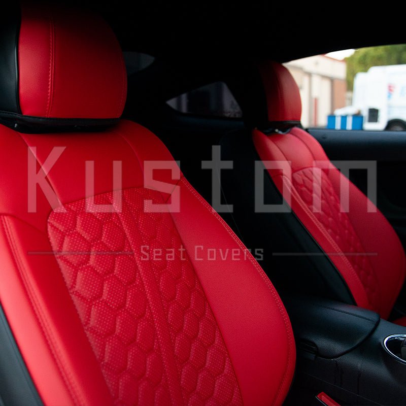 2015-23 Ford Mustang S550 Coupe Genuine Leather Seat Covers