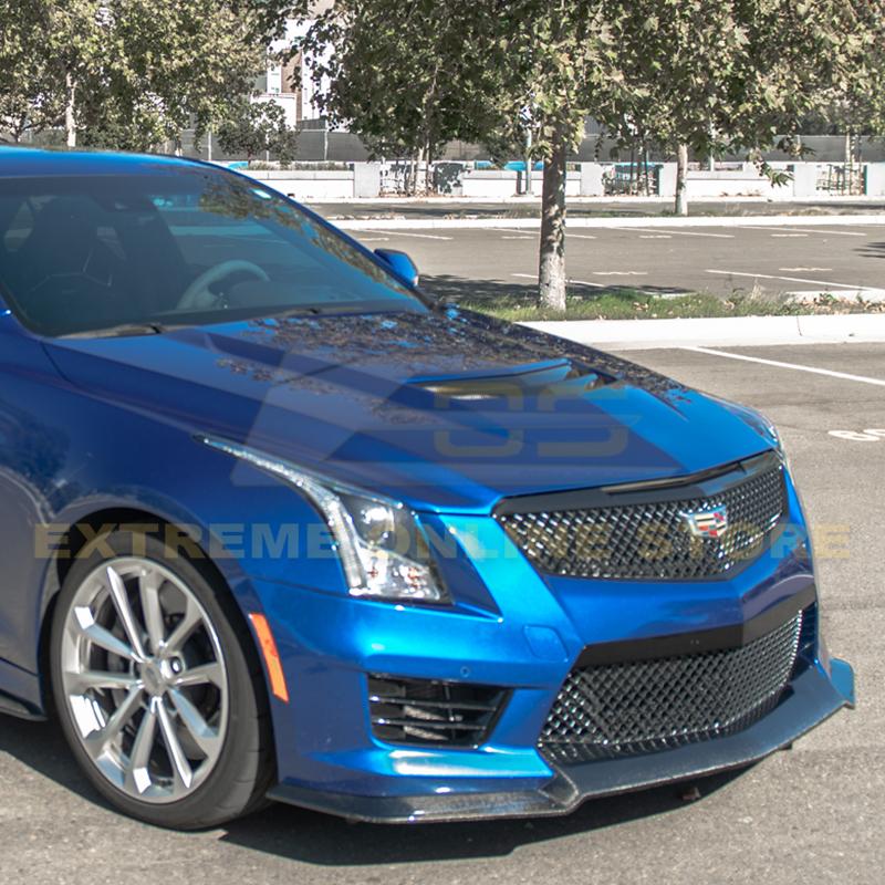 Cadillac ATS-V Carbon Fiber Front Splitter Side Skirts Kit 2016-2019