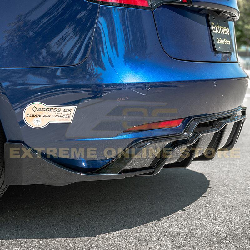 2017-Up Tesla Model 3 Rear Bumper Diffuser - Extreme Online Store