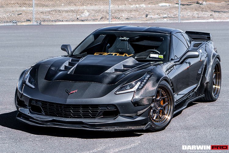 2013-2019 Corvette Z06 Grandsport BKSS Style Carbon Fiber Hood