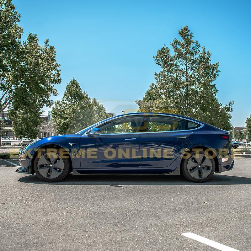 2017-Up Tesla Model 3 Performance Front Splitter - Extreme Online Store