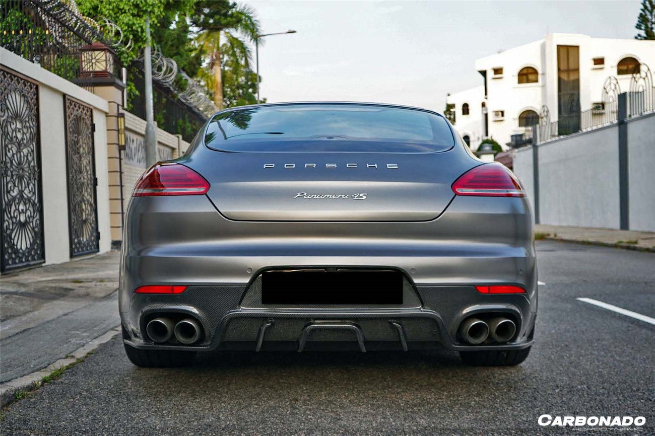 2013 - 2016 Porsche Panamera 970.2 BS-Sport Style Carbon Fiber Rear Diffuser