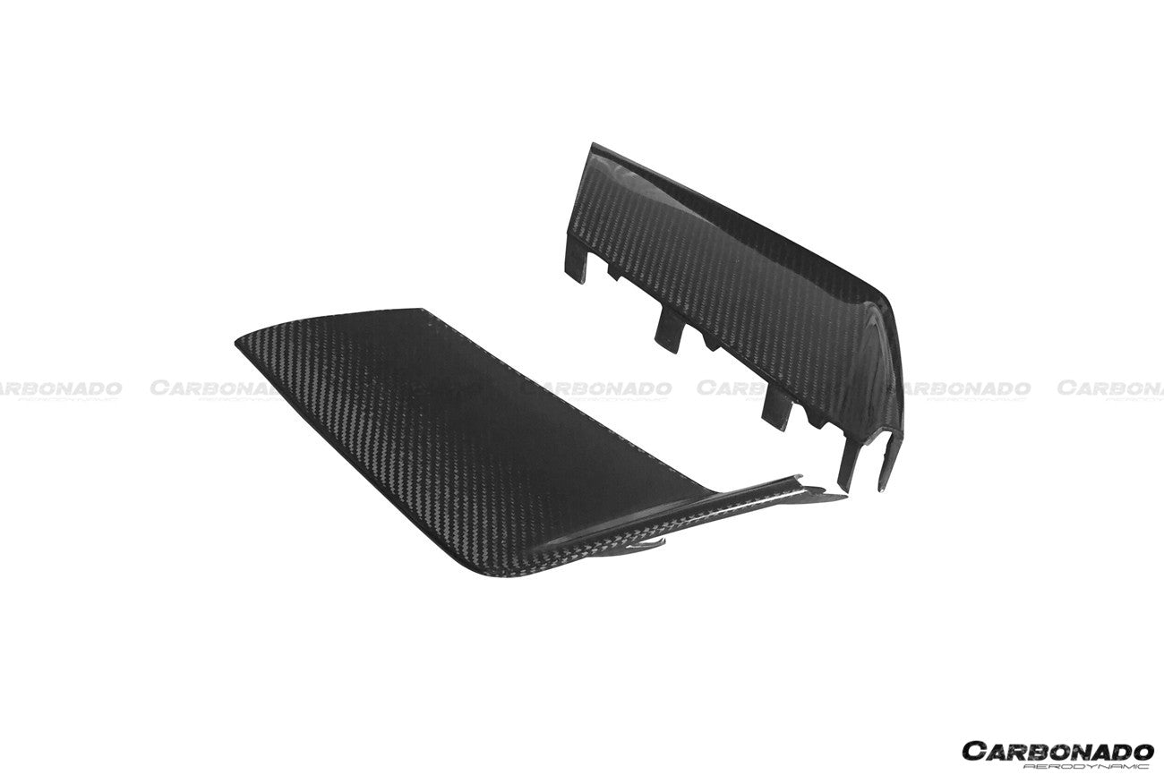 2013 - 2018 Audi RS6 Avant BS Style Carbon Fiber Front Bumper Caps
