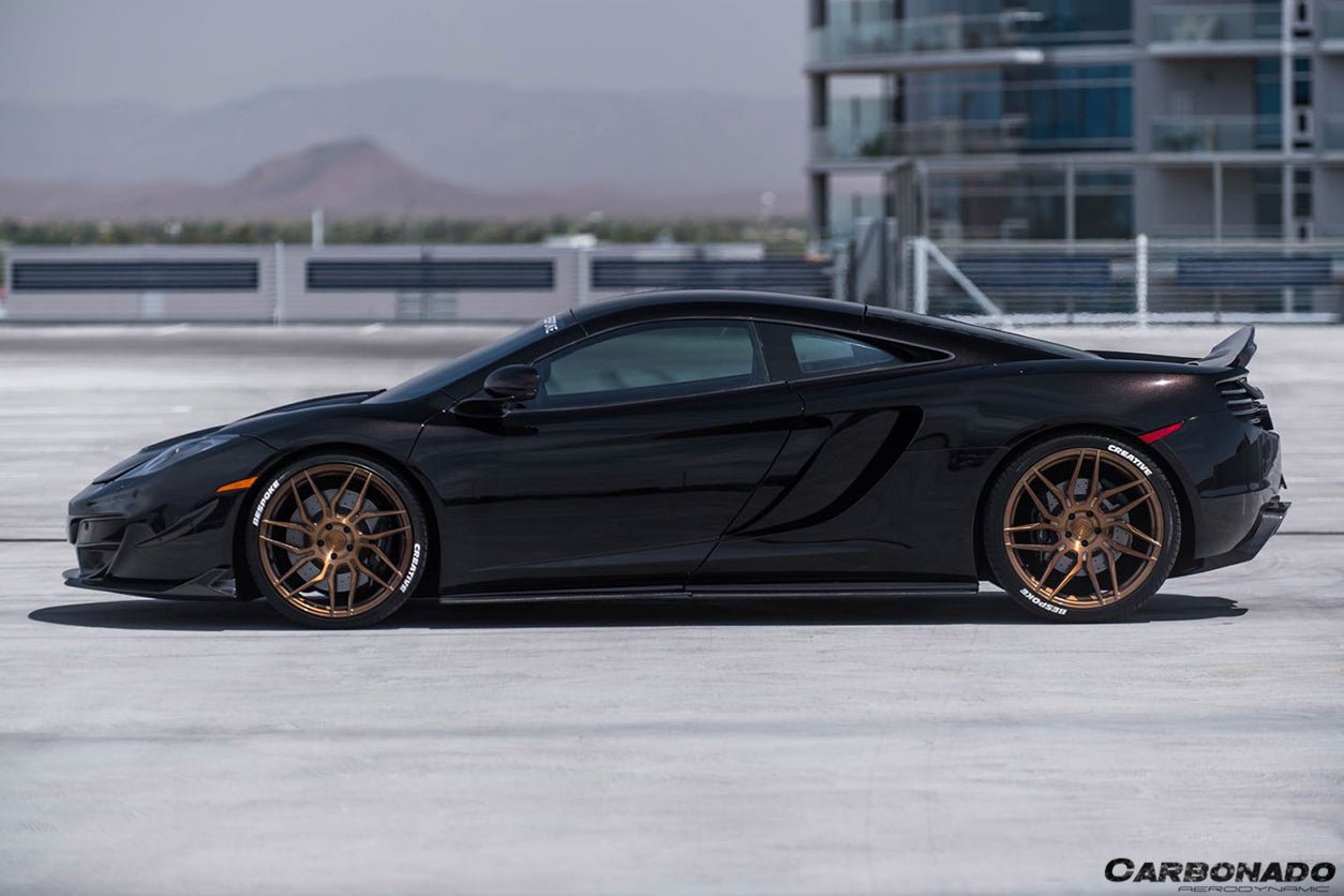 2011 - 2015 McLaren MP4 12C 650S RZS Style Carbon Fiber Side Skirts