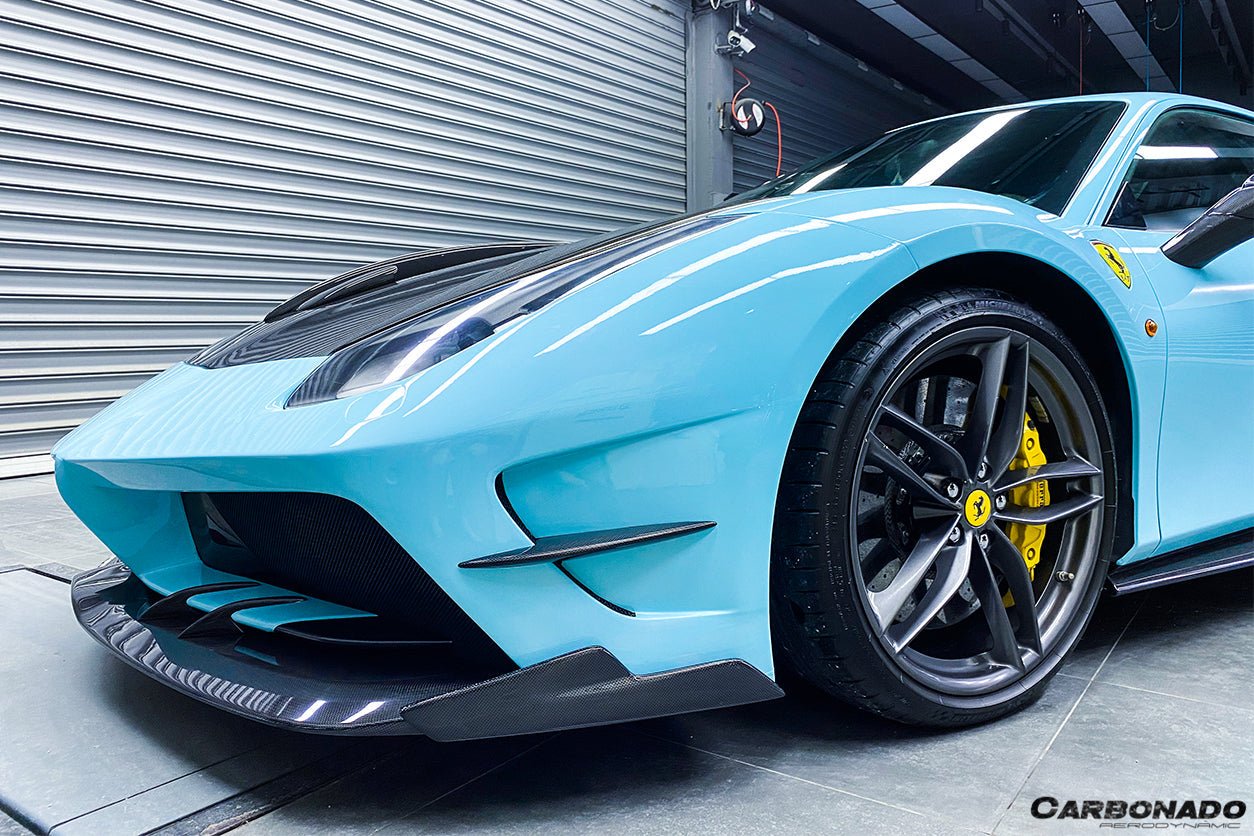 2015 - 2020 Ferrari 488 GTB/Spyder MA Style Partial Carbon Fiber Front Bumper