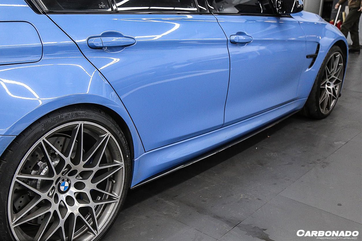 2014-2020 BMW M3 F80 & M4 F82 MP Style Carbon Fiber Side Skirts Under Board