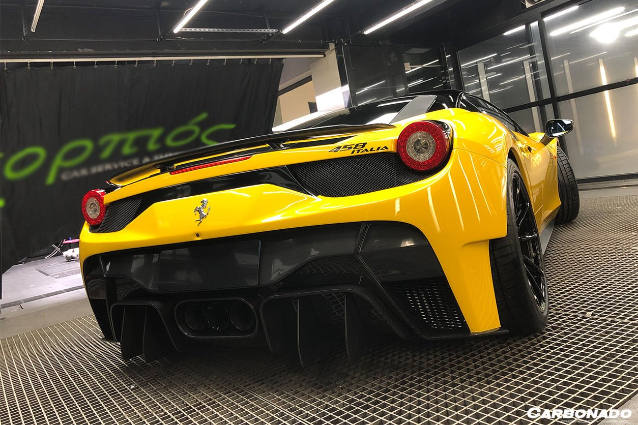 2010 - 2015 Ferrari 458 Coupe & Spider VT Style Carbon Fiber Trunk Spoiler