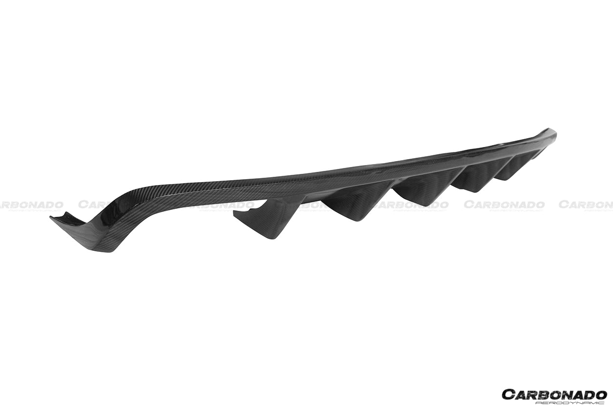 2014 - 2019 Porsche Macan BS Style Carbon Fiber Rear Diffuser
