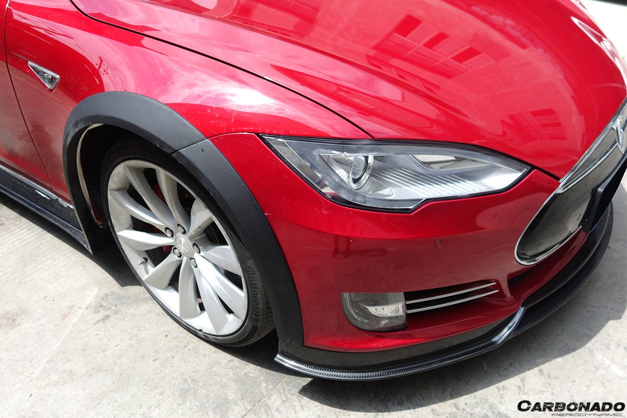 2012 - 2015 Tesla S Pre-facelift RS Style Carbon Fiber Front Lip
