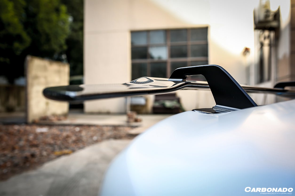 2015 - 2025 Lamborghini Huracan LP610 & LP580 & EVO & Tecnica VRS-II Style Carbon Fiber Trunk Spoiler with Base