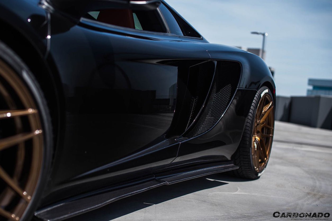2011 - 2015 McLaren MP4 12C 650S RZS Style Carbon Fiber Side Skirts