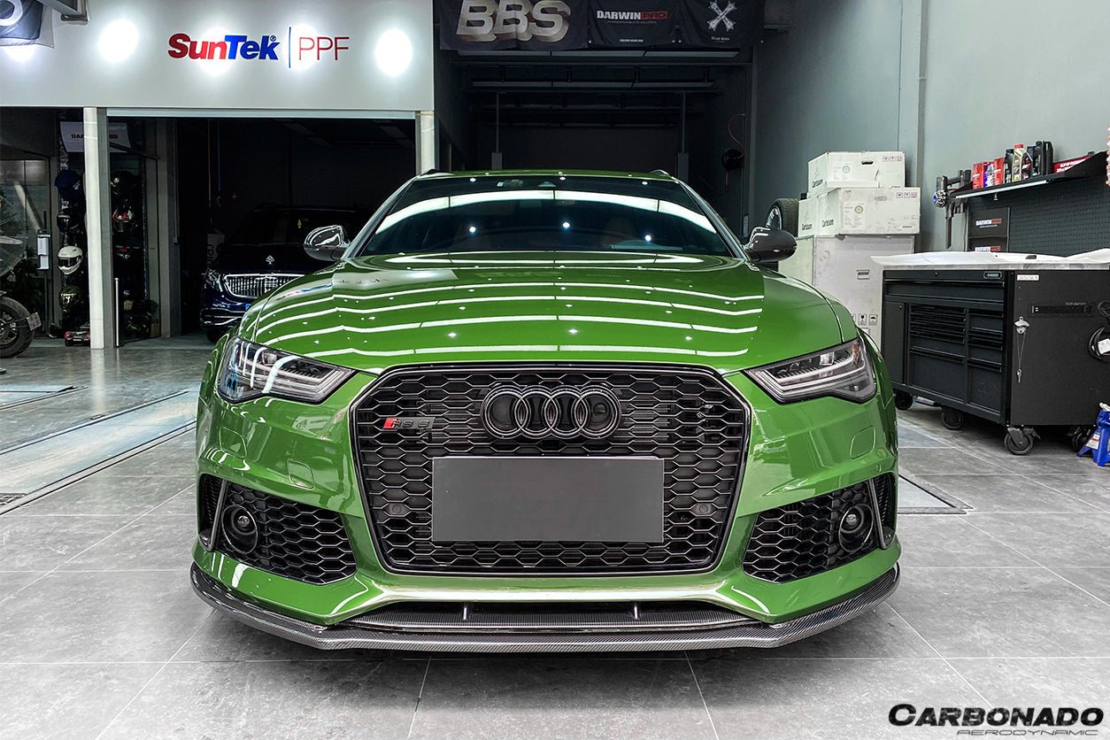 2013 - 2018 Audi RS6 Avant MN Style Carbon Fiber Front Lip