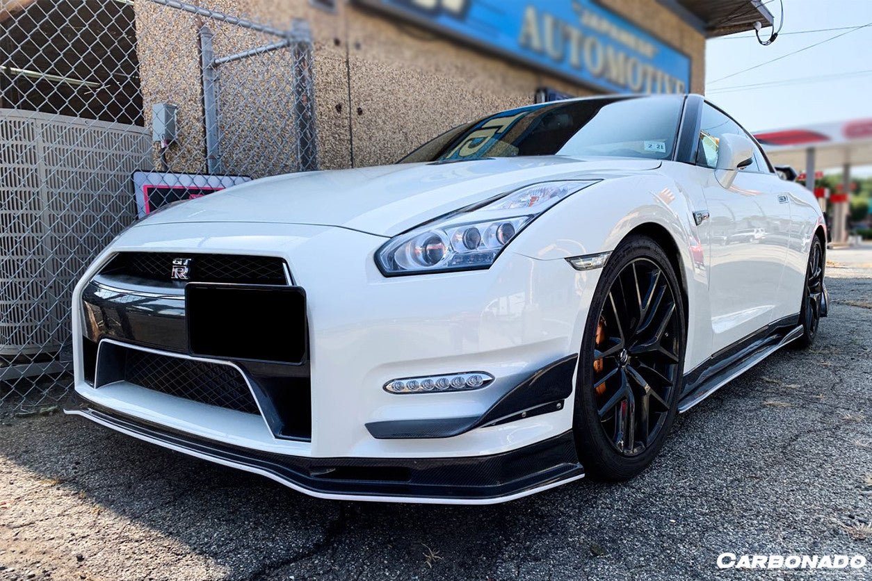 2008 - 2022 Nissan GTR R35 CBA/DBA VA-II Style Carbon Fiber Side Skirts Under Board