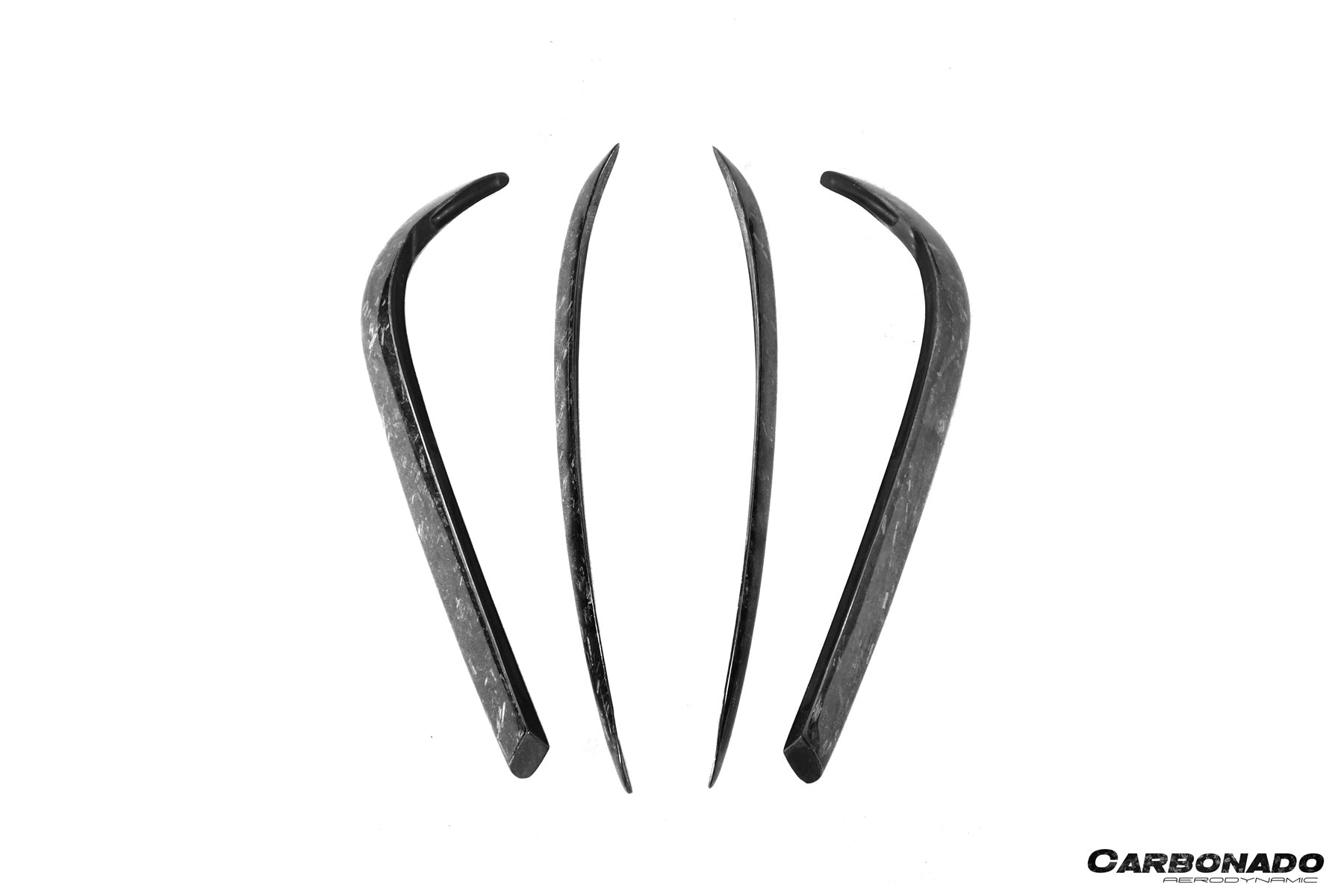 2016 - 2021 Tesla Model X SUV RZS Style Carbon Fiber Front Canards