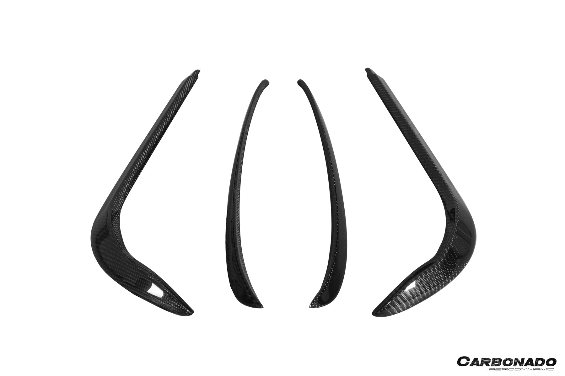 2016 - 2021 Tesla Model X SUV RZS Style Carbon Fiber Front Canards