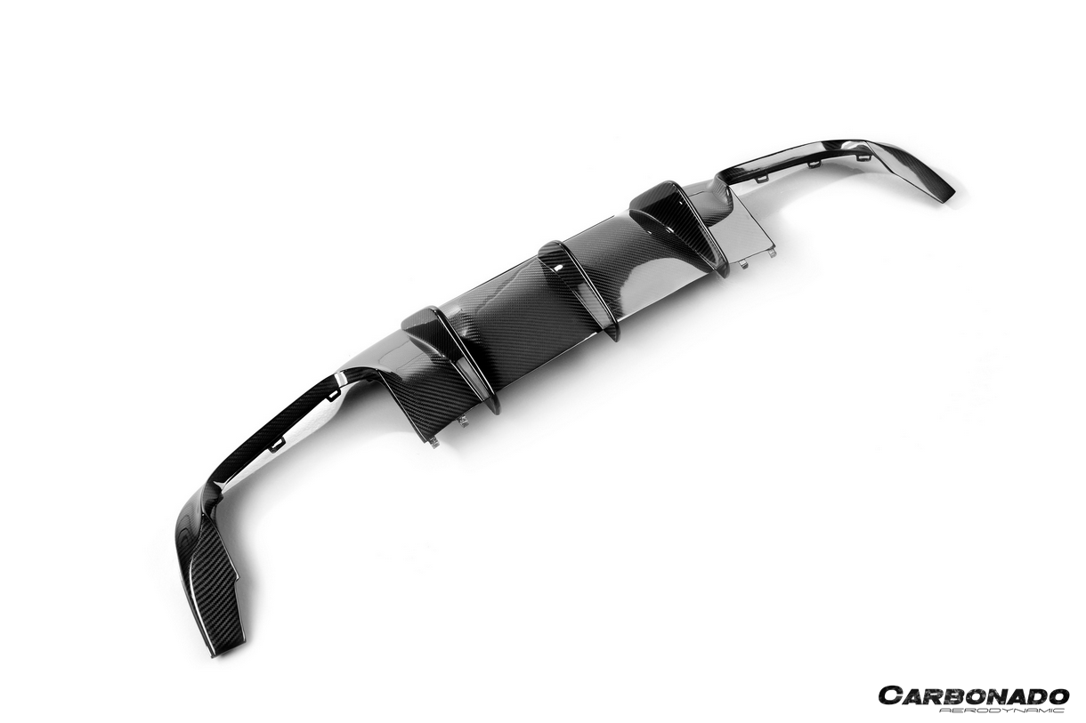 2012 - 2014 Mercedes Benz W204 C63 AMG Sedan VS Style Carbon Fiber Rear Lip