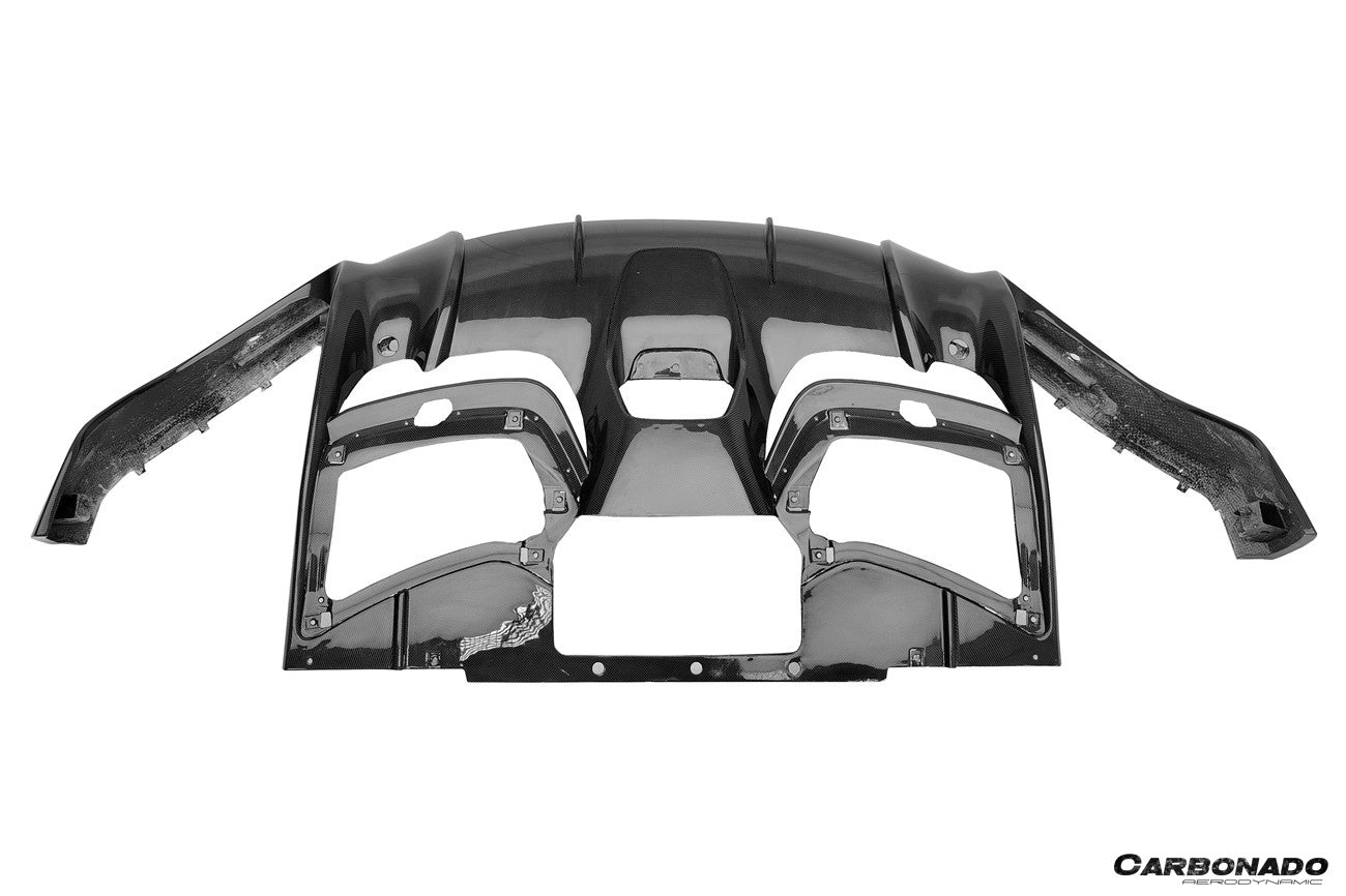 2023-2025 Ferrari Purosangue OEM Style Dry Carbon Rear Diffuser