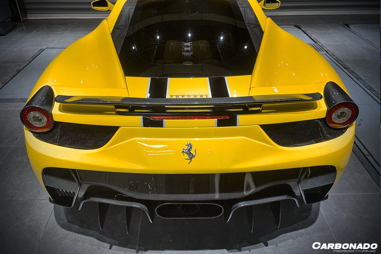 2010 - 2015 Ferrari 458 Coupe & Spider VT Style Carbon Fiber Trunk Spoiler
