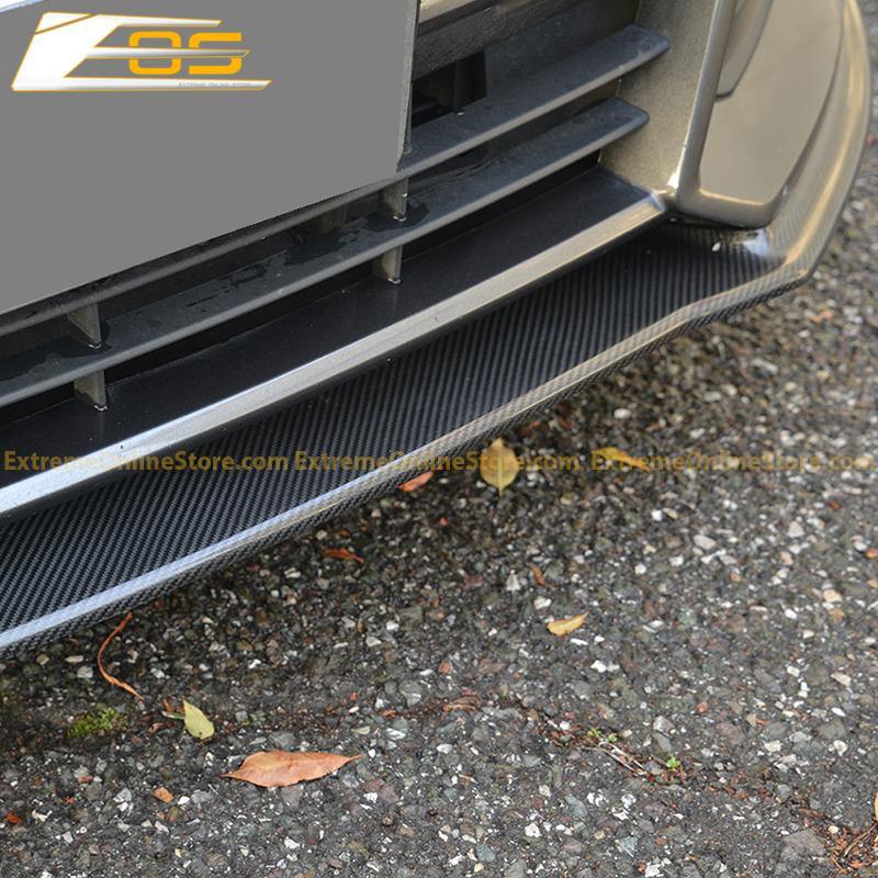 15-Up Ford Focus ST Carbon Fiber Front Splitter Lip - ExtremeOnlineStore