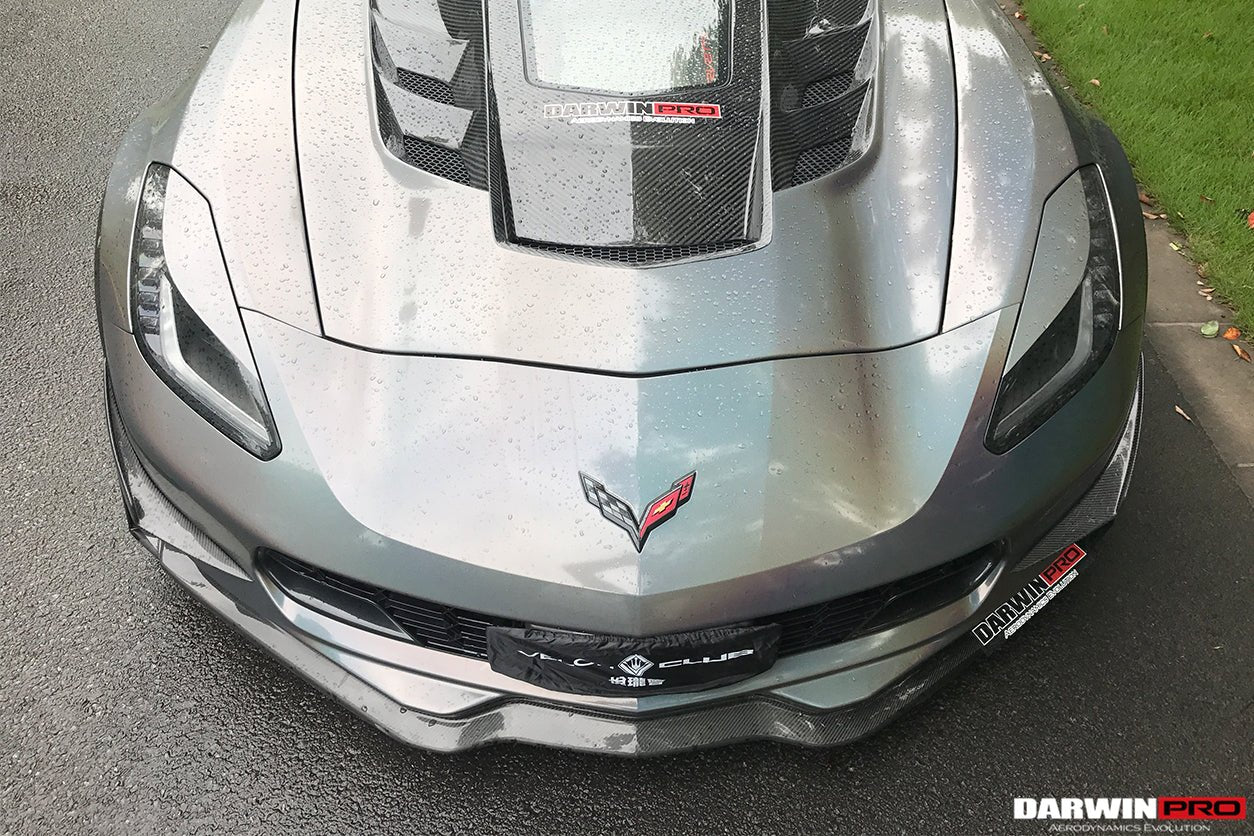 2013-2019 Corvette C7 Z51 Z06 Grandsport Carbon Fiber Front Lip with Winglets