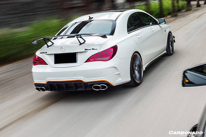 2013-2016 Mercedes Benz W117 CLA Class WD Style Rear Bumper - Carbonado