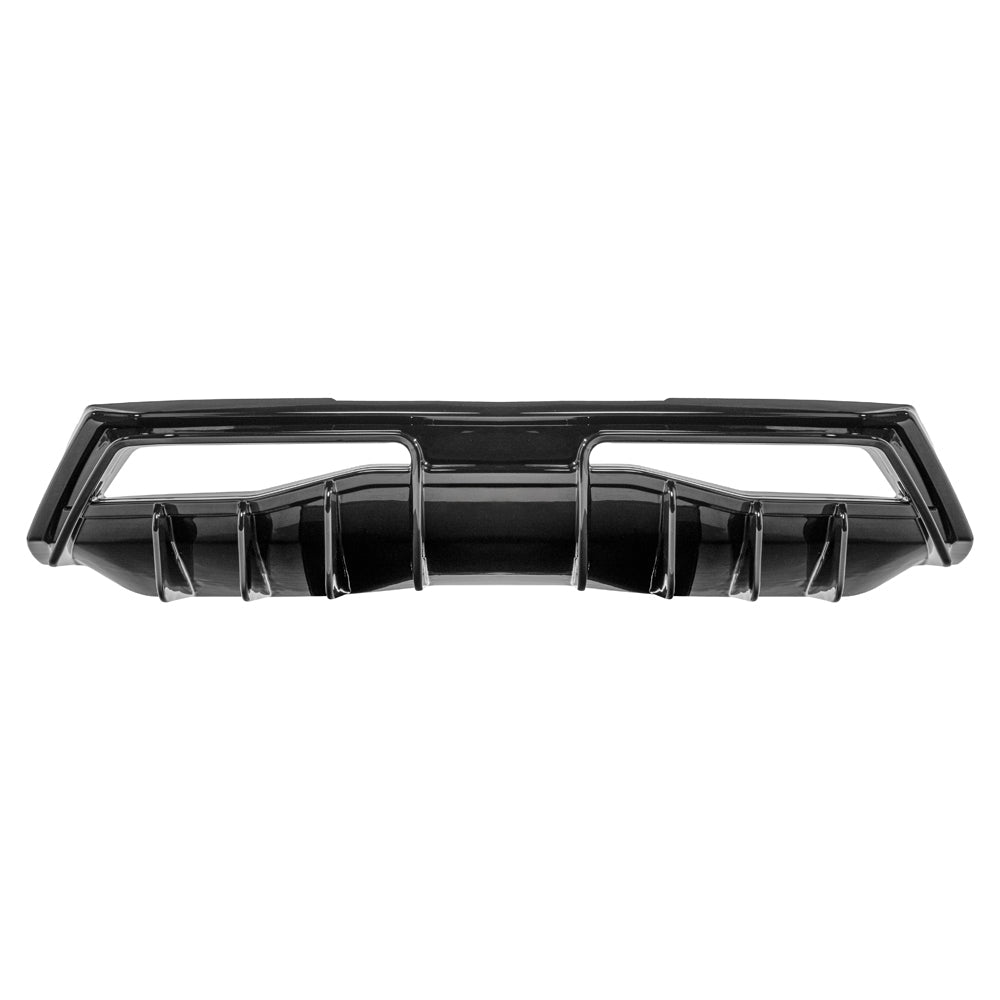 Chevrolet Corvette C8 EOS Performance Track Style Gloss Black Rear Bumper Add-On Diffuser Splitter Lip 2020-Up