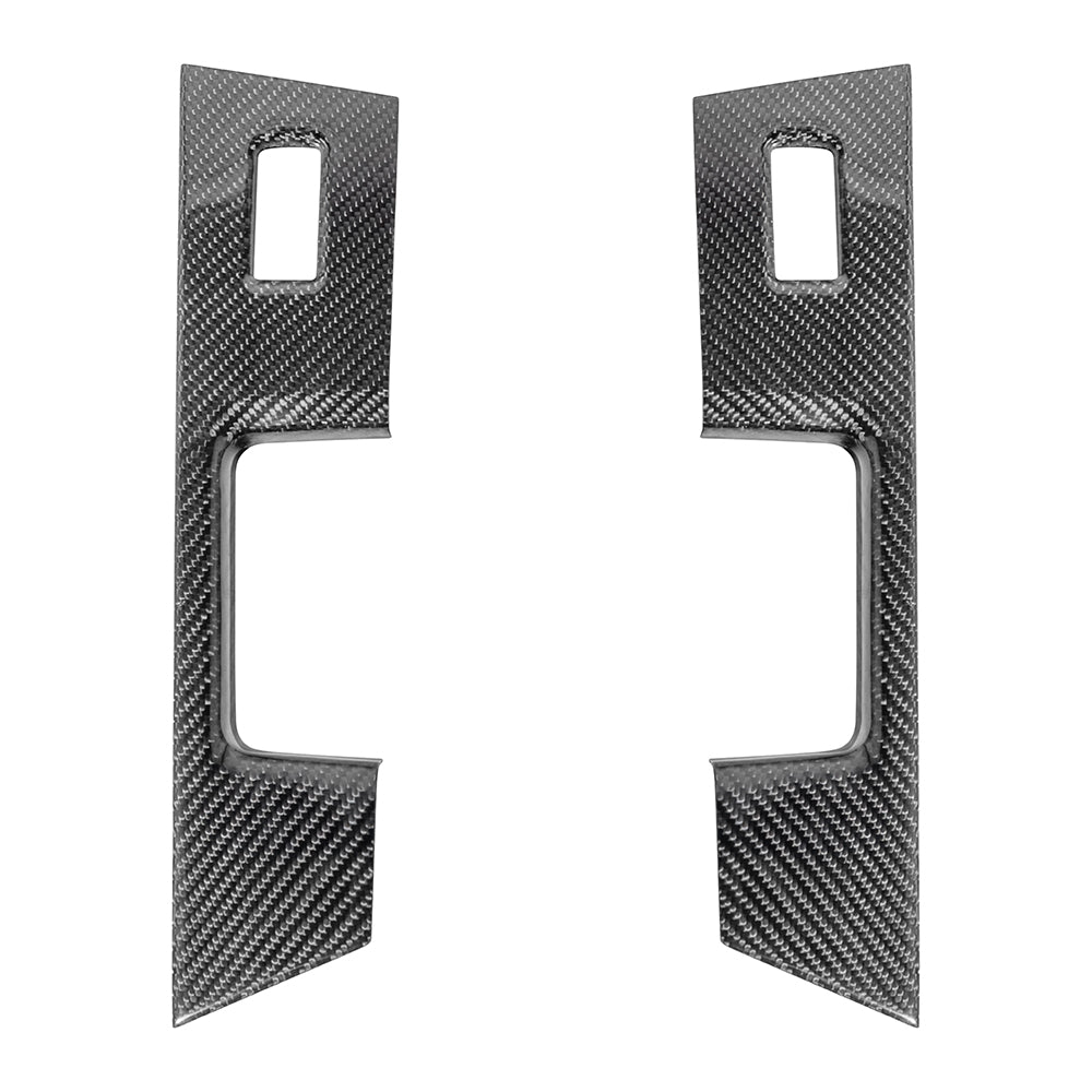 Ford F-150 Dry Carbon Fiber Rear Door Switch Panel Trim Cover 2021-Up