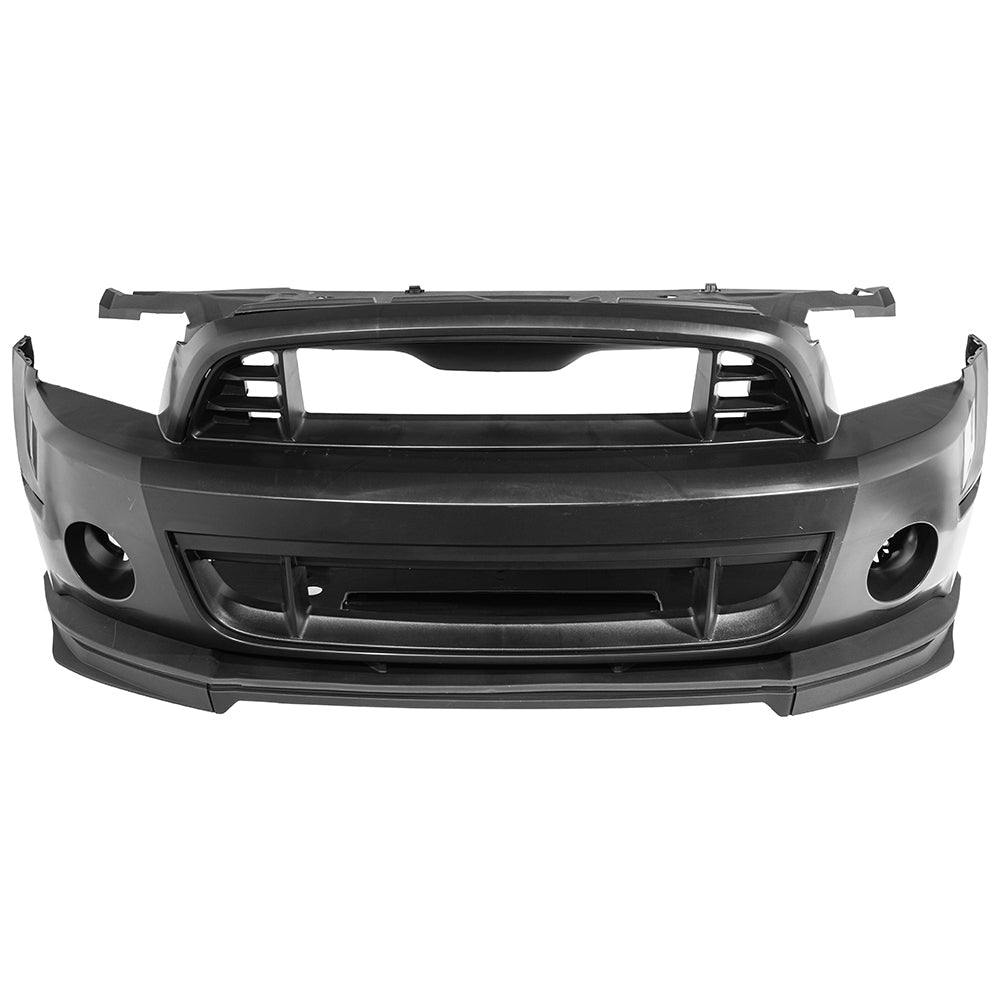Ford Mustang S197 GT500 Style Primed Black Front Bumper Cover 2010-2014