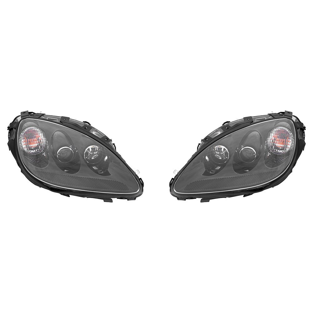 Chevrolet Corvette C6 OEM Style Clear Lens Painted Housing HID Headlights 2005-2013