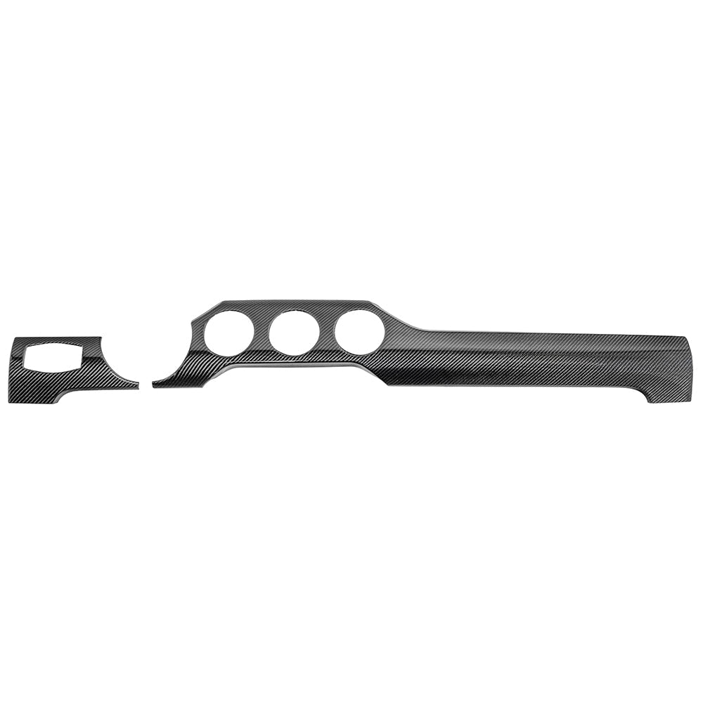 Ford Mustang S550 Factory Style Dry Carbon Fiber Dashboard Panel Trim 3 AC 2015-2023