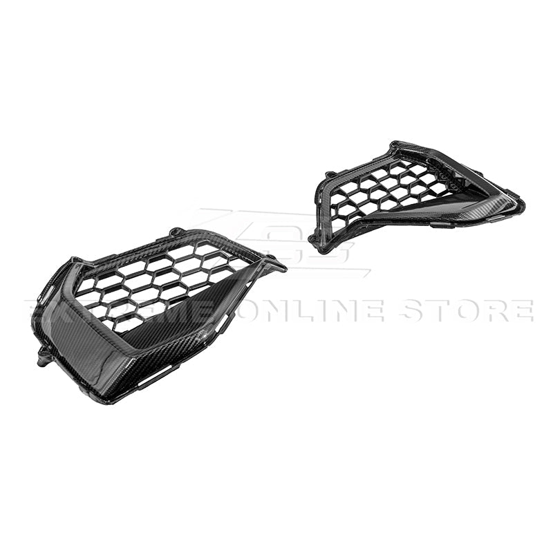 Ford Mustang S650 GT Carbon Fiber Front Side Grille Insert Set 2024-Up