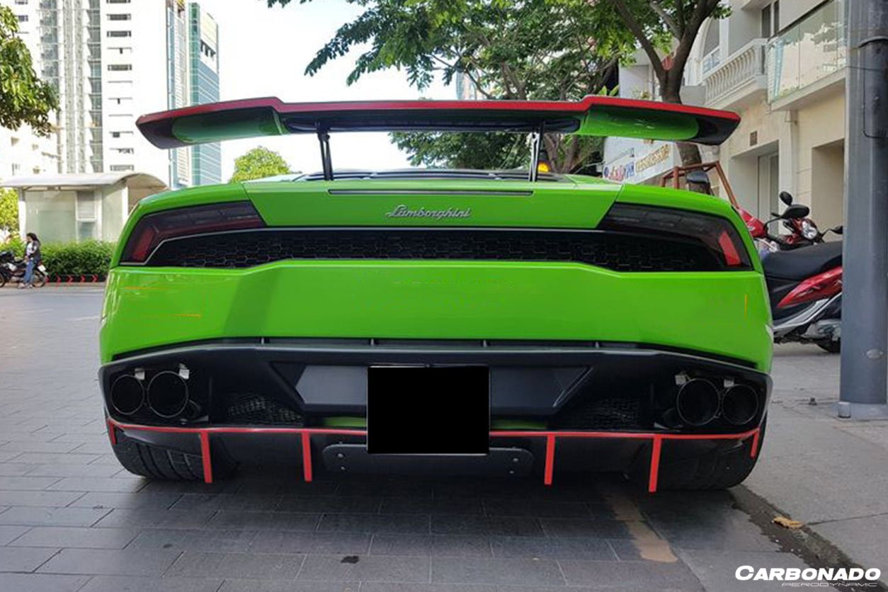 2015 - 2020 Lamborghini Huracan LP610/LP580 RZS Style Carbon Fiber Trunk Spoiler