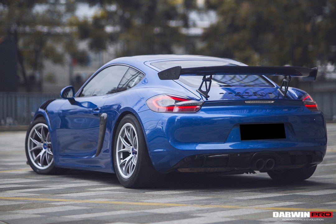 2012 - 2016 Porsche 981 Boxster/Cayman GT4 Style Style Carbon Fiber Trunk Spoiler