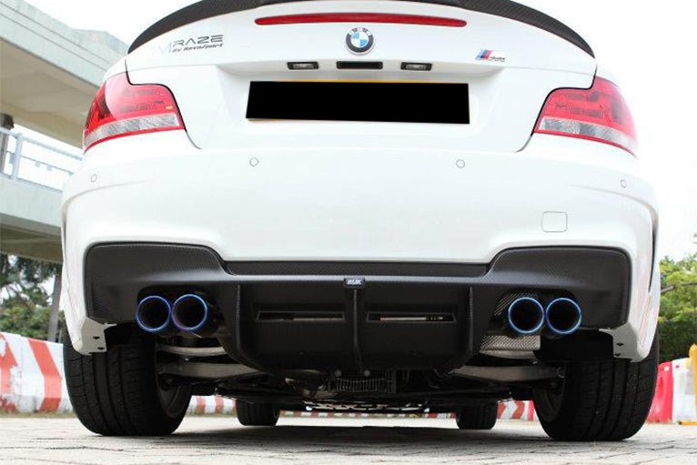 2008-2013 BMW 1M RZ Style Carbon FIber Rear Lip & Diffuser Undertray