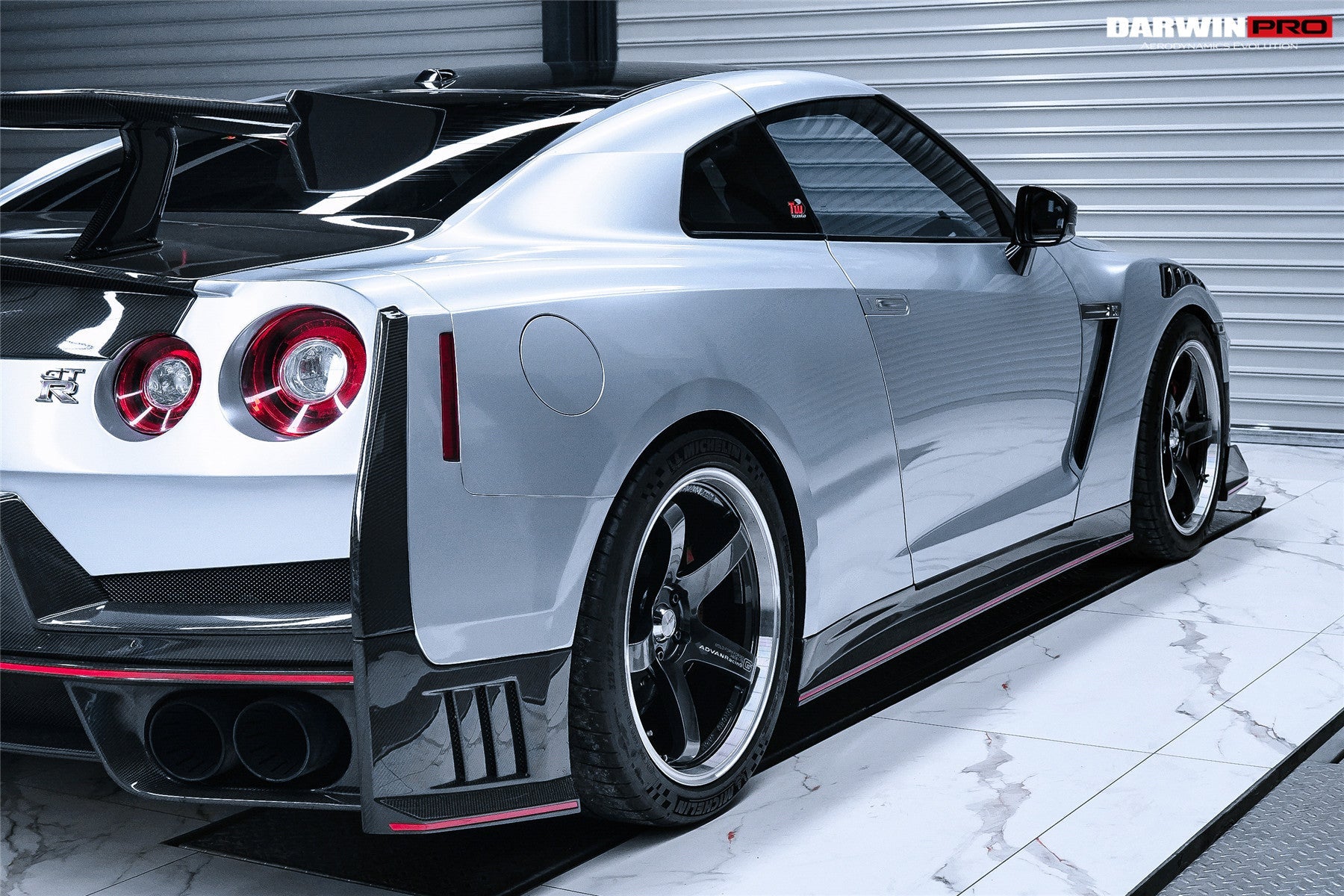 2008 - 2024 Nissan GTR R35 CBA/DBA/EBA 2024-Nismo Style Part Carbon Fiber Rear Bumper With Black Light