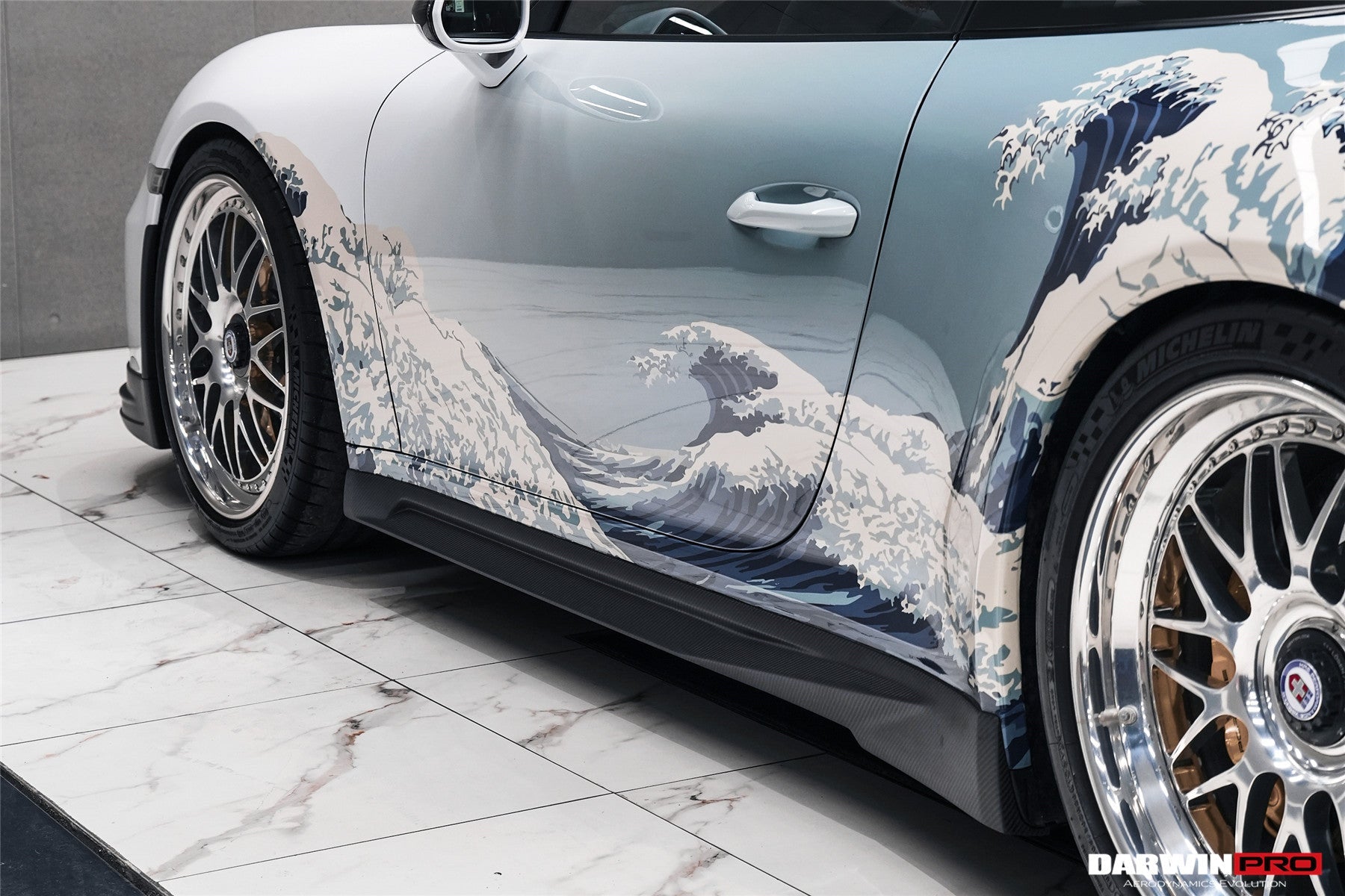 2017 - 2019 Porsche 911 991.2 GT3 Only BKSS Style Carbon Fiber Side Skirts