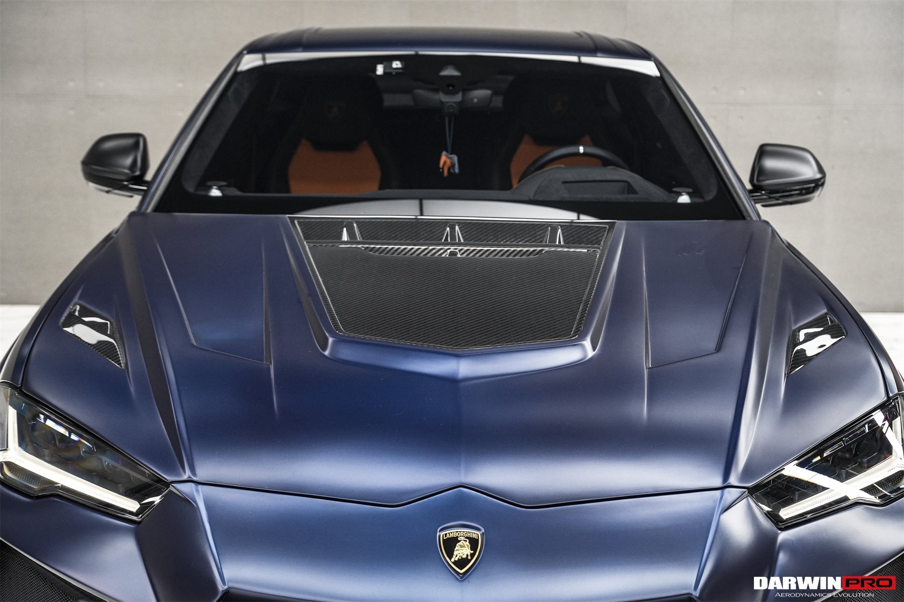 Lamborghini Urus BKSS Style Partial Carbon Fiber Hood and Front Bumper 2018-2025