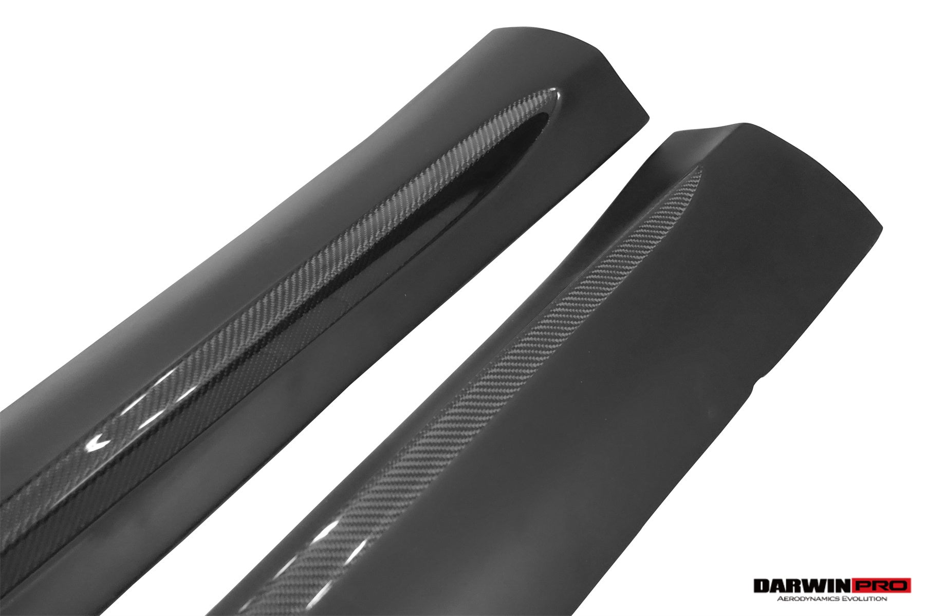 2016 - 2020 Smart Fortwo 453 BKSS Style Partial Carbon Fiber Side Skirts