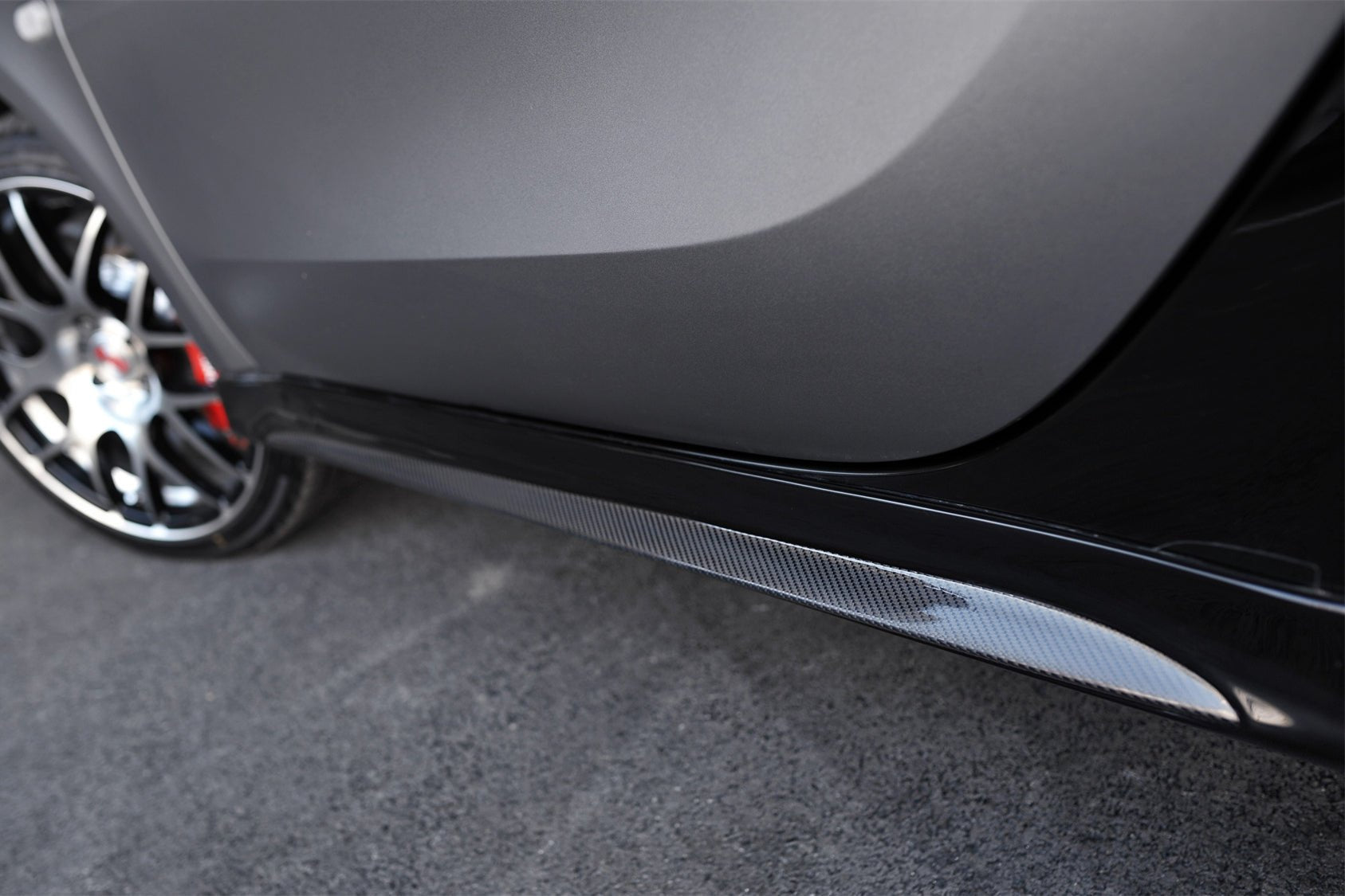 2016 - 2020 Smart Fortwo 453 BKSS Style Partial Carbon Fiber Side Skirts